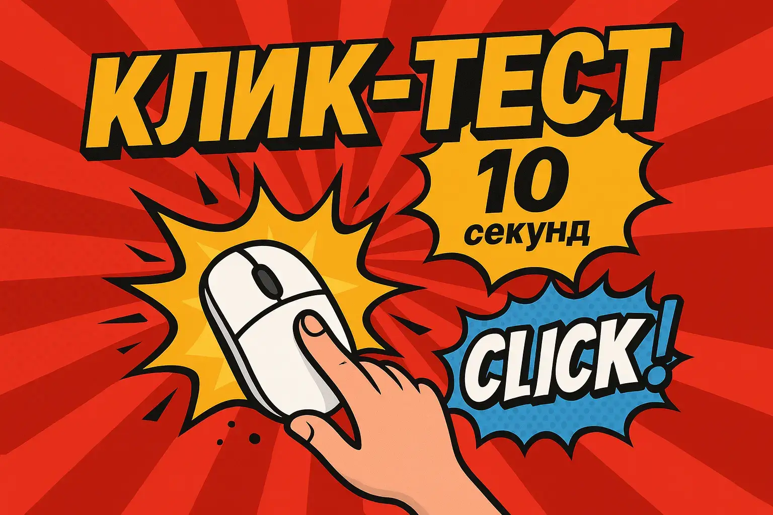 Клик тест 10 секунд - статья