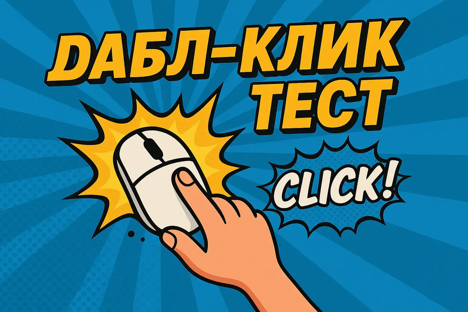Тест двойного клика мыши - статья